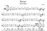 Karma  Unplugged鼓谱 Alicia Keys《Karma  Unplugged》架子鼓|爵士鼓|鼓谱